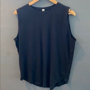 LULULEMON black muscle tank top size 10